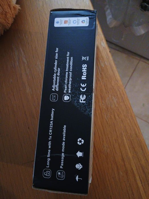 Cilindru electronic Secukey D1, CR123A, Amprenta, Card Mifare 13.56MHz