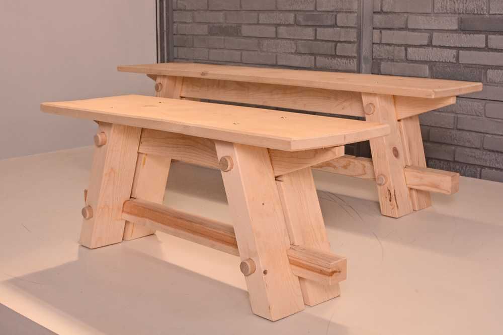 Пейки  и маси  от сухи чамови греди