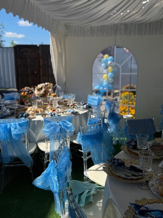 Аренда стол, стулья и посуда