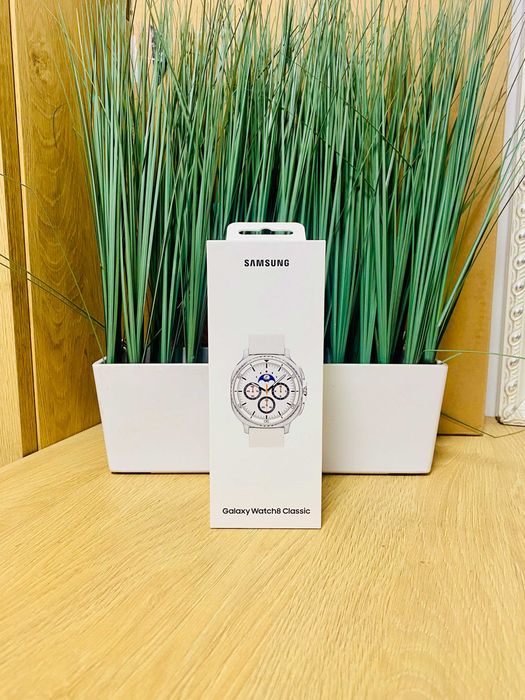 ЧИСТО НОВ !!! НЕРАЗПЕЧАТАН !!!  SAMSUNG Galaxy Watch 8 Classic L505 White 46mm, GPS, LTE