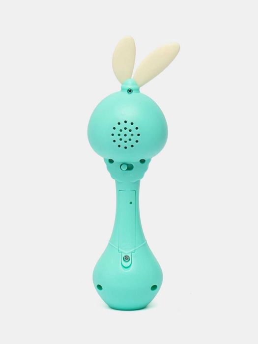 Интерактивная развивающая игрушка-погремушка Зайка