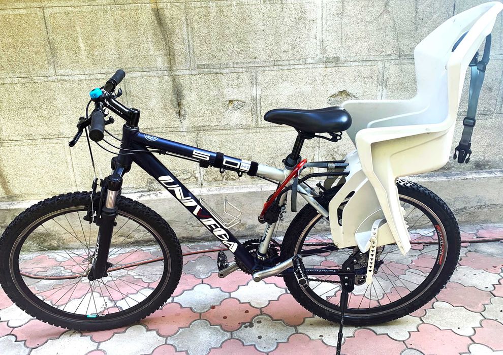 Univega HT 50 MTB + scaun copil + furcă SR Suntour XCT