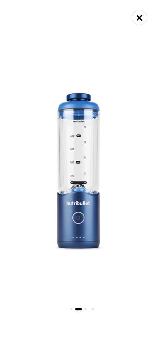 Blender portabil Nutribullet® Flex NBP013BL, capacitate 590 ml, baza motor detasabila, 15 utilizari per incarcare, USB-C,