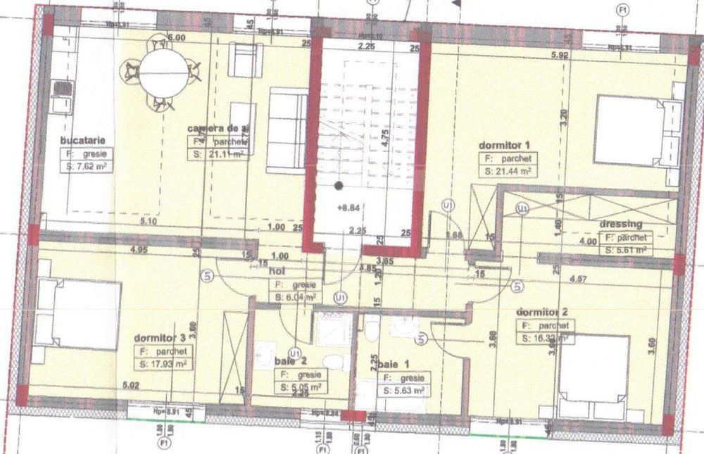 Apartament de 4 camere, 107mp utili, ULTRACENTRAL, Bulevardul Republic