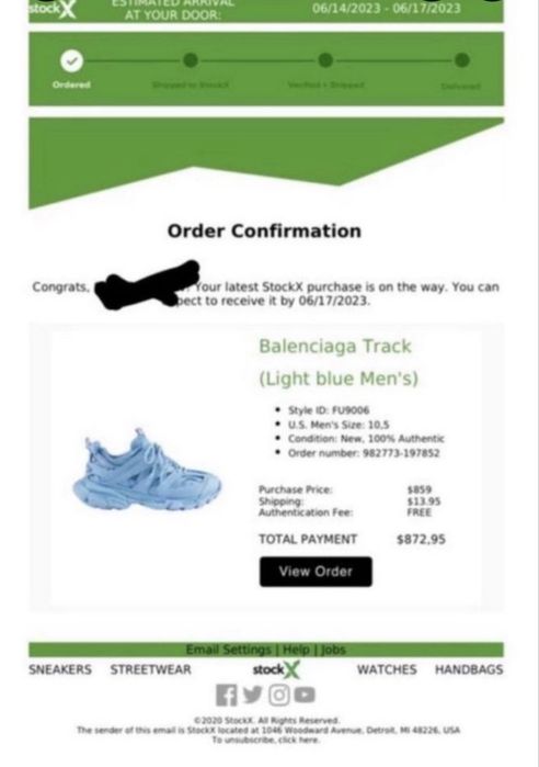 Balenciaga Track Blue Original