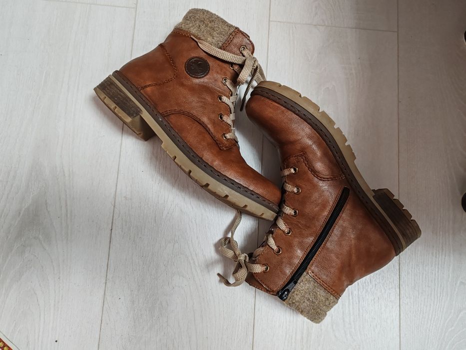 Ghete piele naturală Rieker