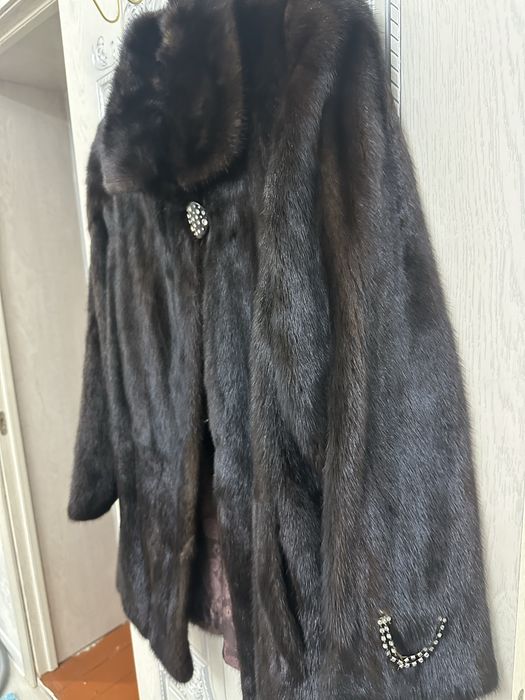 норковая шуба без капюшоном