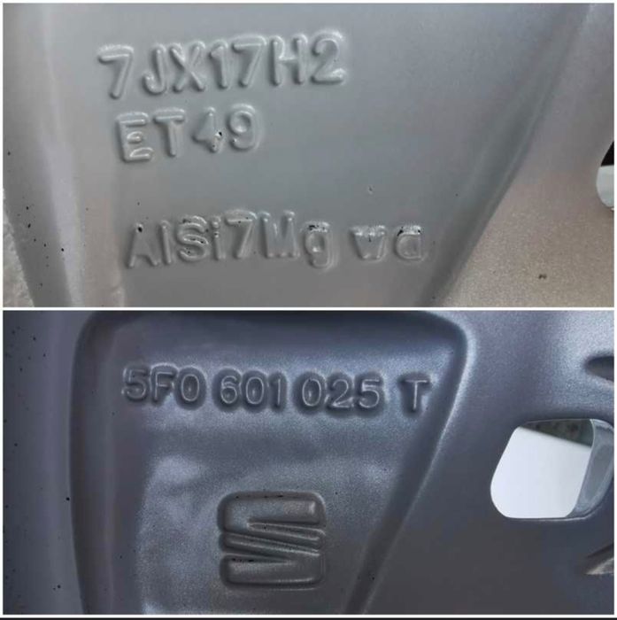 Vând  Jante cu anvelope vara Seat / VW / Skoda / Audi 205/50 R17  5x11