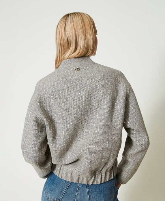 Вълнен бомбър/яке Twinset, размер 46/L и 48/XL, нов с етикет!