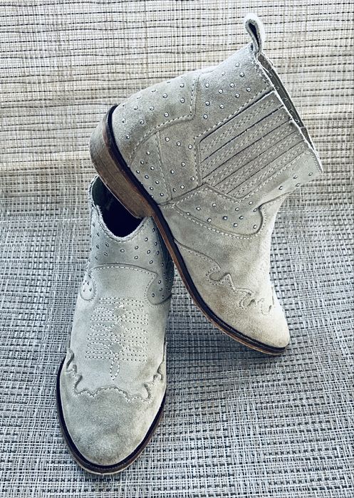Детски ботуши Mango Kids естествена кожа