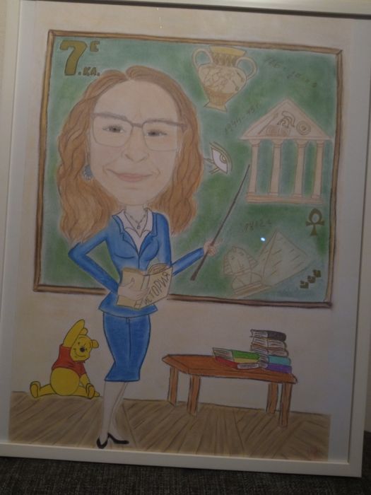 Ръчно рисувана Карикатура-шарж 50/40