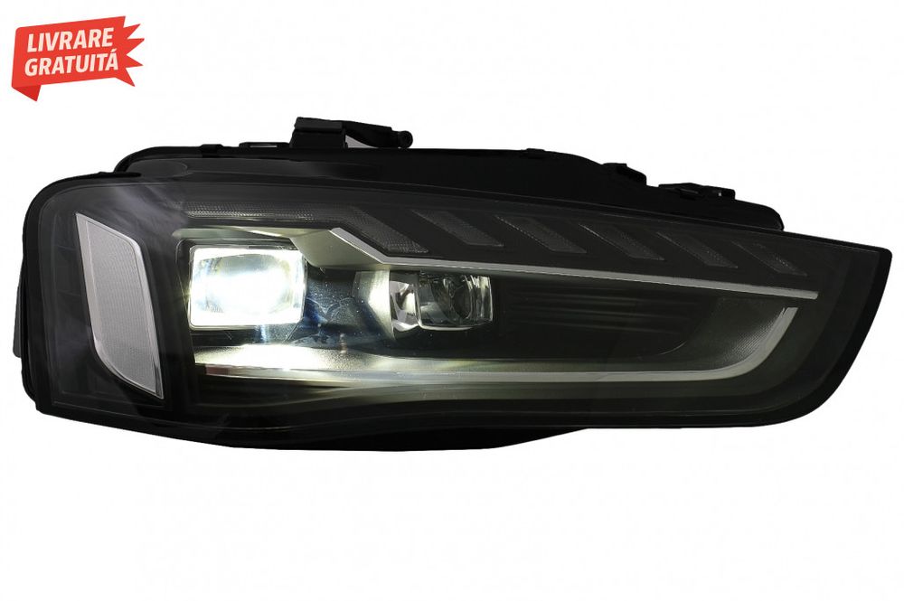 Faruri Full LED Audi A4 B8.5 Facelift  (2012-2015) Negru Semnal Dinami