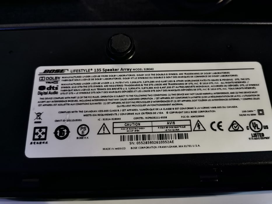 bose lifestyle 135 saundbar