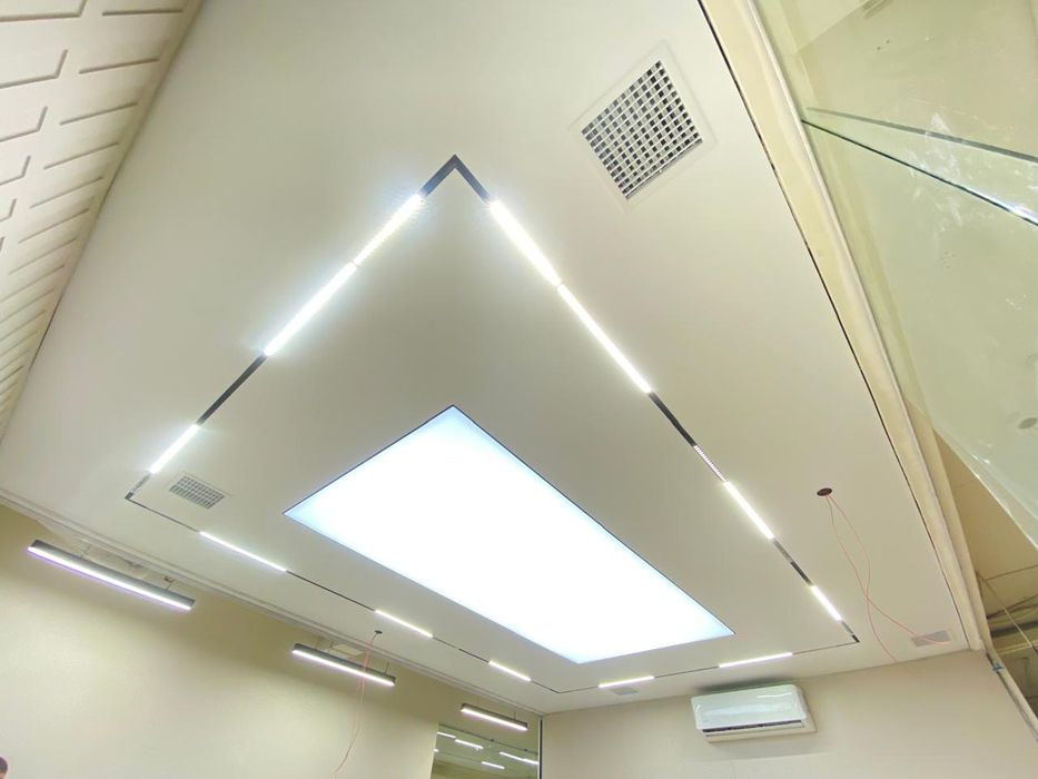 Натяжные потолки , Софиты 10шт в Подарок.