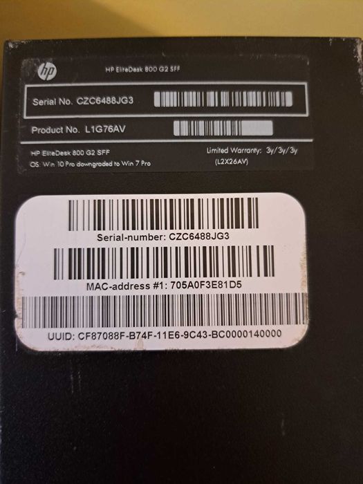 HP EliteDesk 800 G2 SFF – i5-6500 + Quadro K420