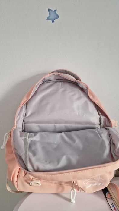 Ghiozdan fetițe roz