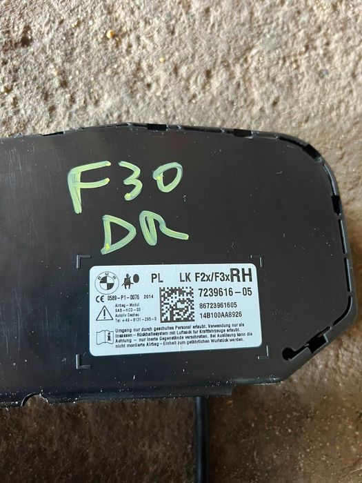 Airbag scaun fata stanga dreapta BMW F20 F21 F30 F31 F32 F33 F34 F36  cod 7239616 7239615