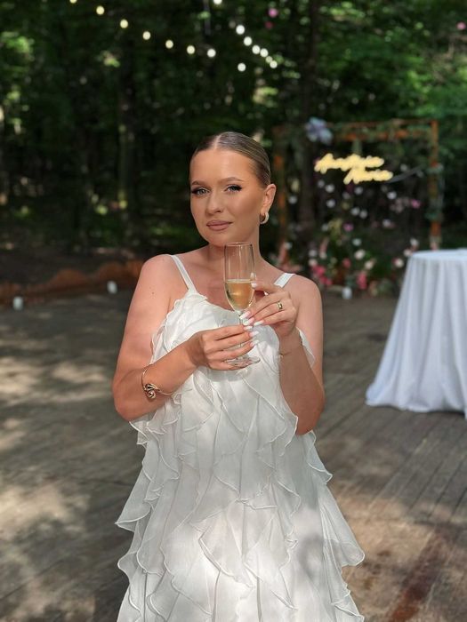 Rochie deosebita cu volane Irina Andronache