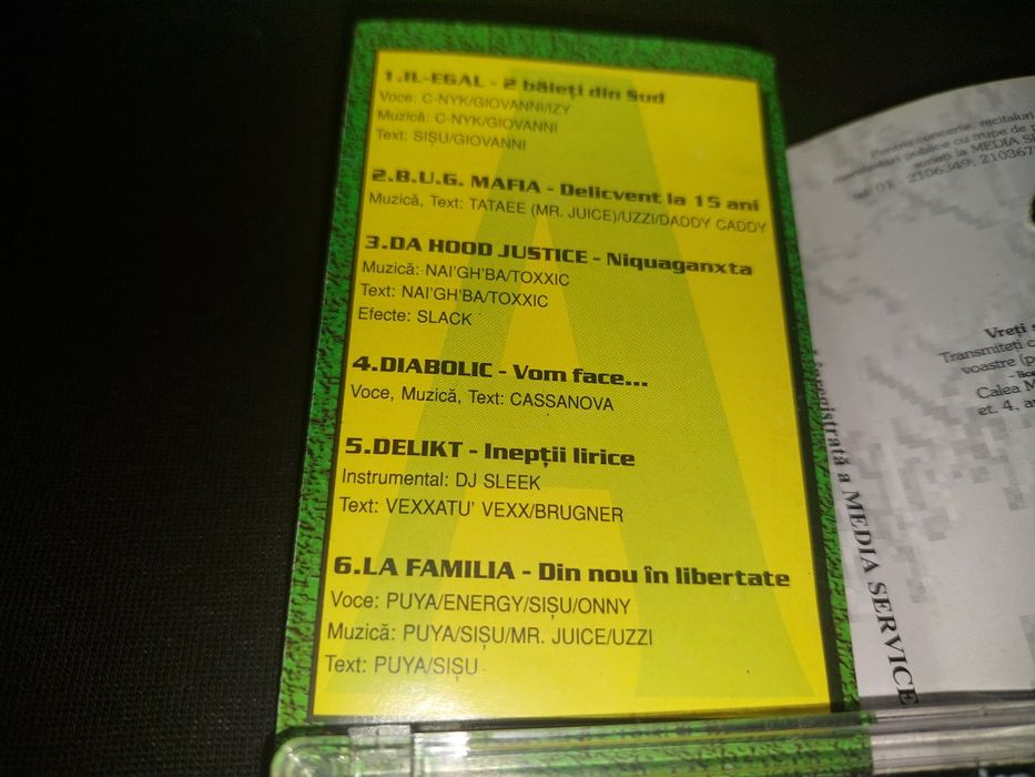 Pace cartierului! 1997 compilație Hip Hop românesc  (casetă audio)