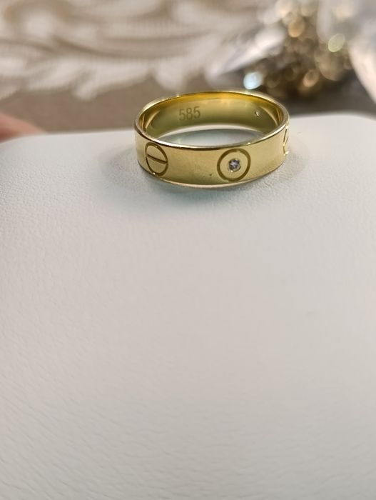 Золотое кольцо, Турецкая изделия, проба 585, вес 3,27 размер 18