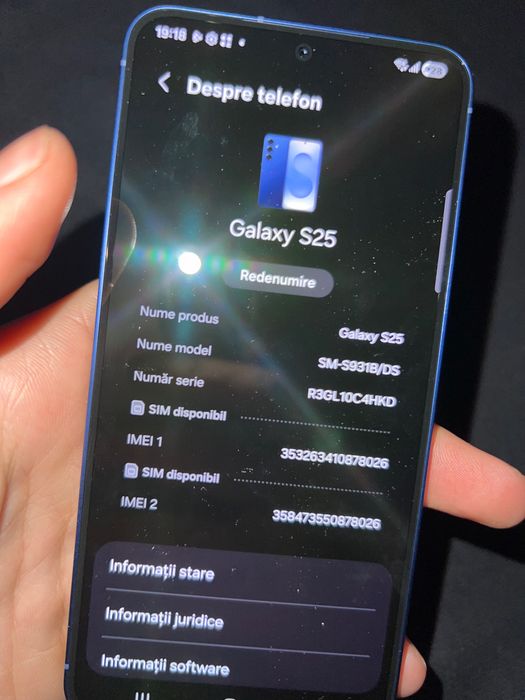 Samsung s25 5g 256gb bun pentru gaming (nou, cutie,garantie,cablu)