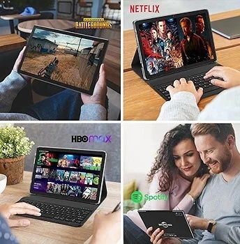 Таблет с Android с клавиатура, 16(8+8) GB RAM 128GB ROM 1TB 10-инча 5G