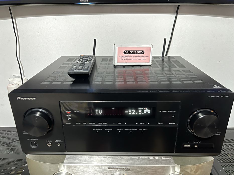 Pioneer VSX-933 7.2/4k UHD/Atmos/wifi/bluetooth/Spotify/Airplay/usb