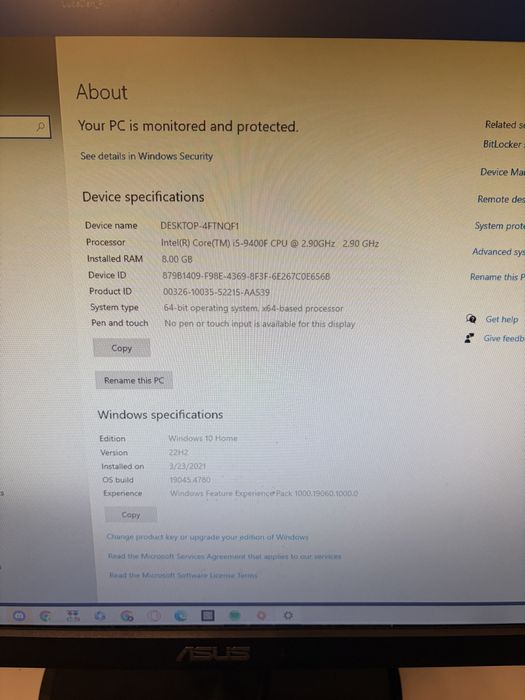 Setup Pc Msi 1660 Super, Intel i5 9400F