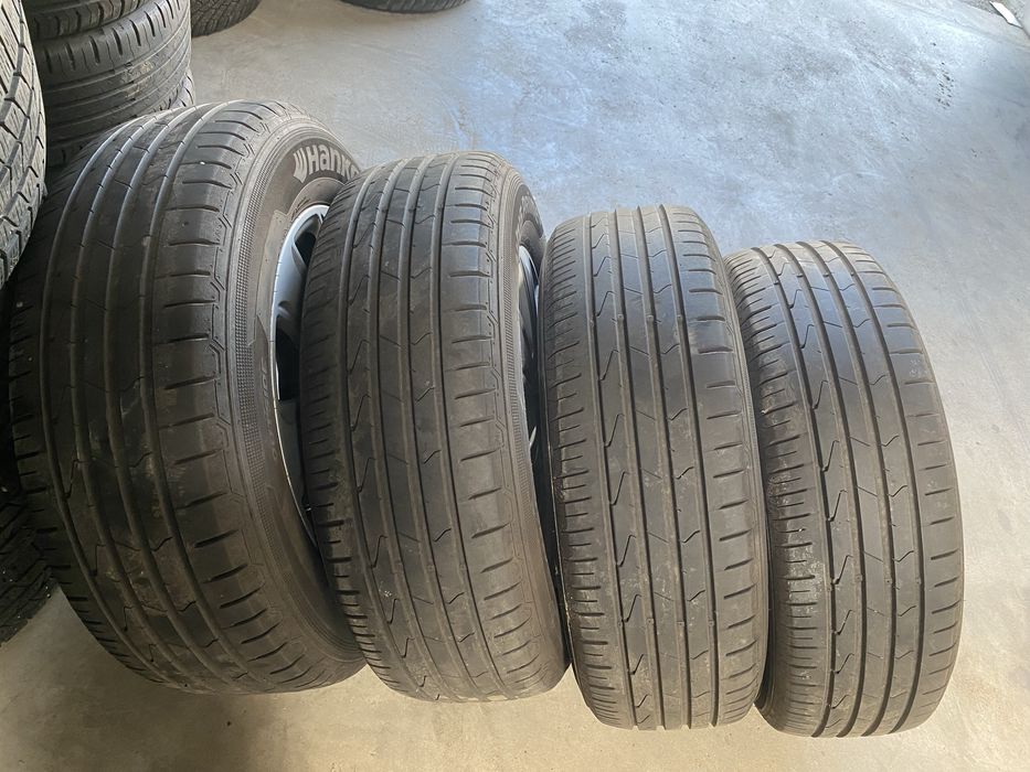 Jante aliaj AUDI R16 5x112 cu anvelope vara 215 65 16