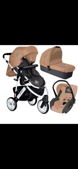 Căruț Bertoni-Lorelli - Carucior Sport Monza 3 in 1 bej