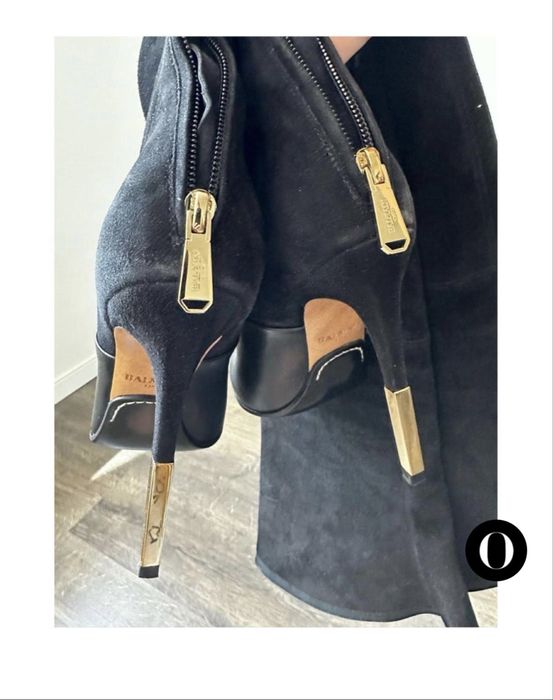 Сапоги ботфорты balmain