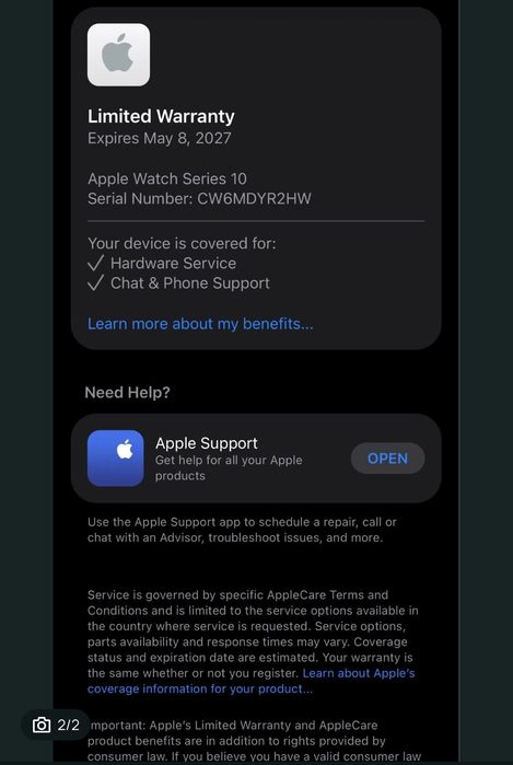 Apple Watch 10 GPS  46 mm Jet Black Case , Sport Ink Loop + 3 folii protecție ecran - 1400 ron, garanție 08.05.2027