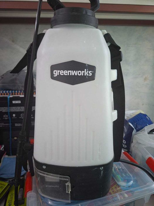 Опрыскиватель аккумуляторный GreenWorks GSP1250 дори сепадигон аппарат
