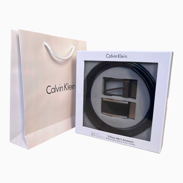 Мъжки подаръчен комплект колан Calvin Klein 046 !