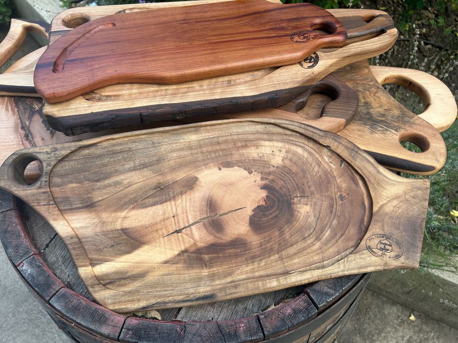 Tocator lemn nuc, cires sau fag