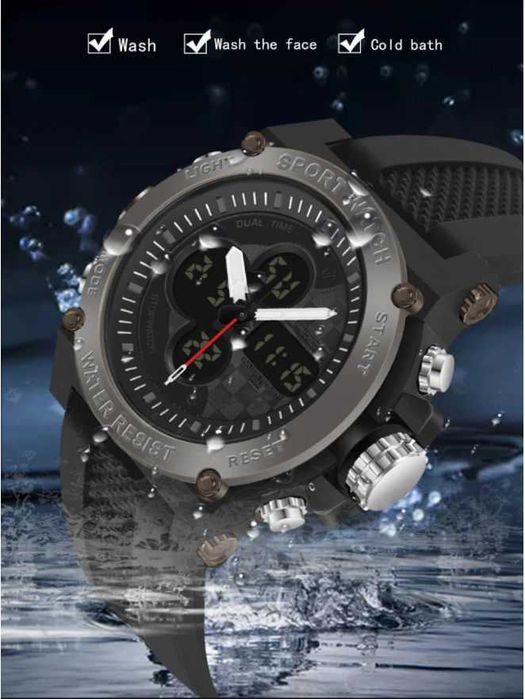 Новые спортивные мужские часы - гарантия - доставка