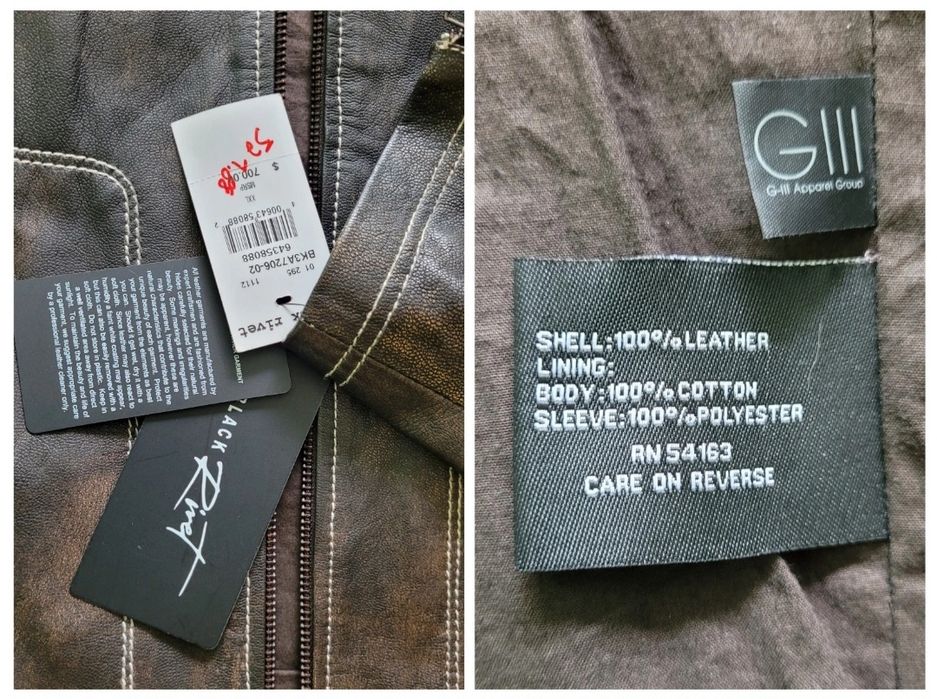 Geacă piele naturală Black Rivet
