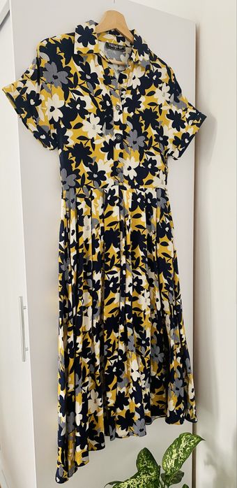 Дълга лятна рокля с джобове - размер С