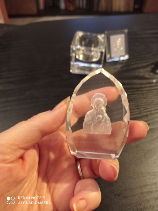 Lot 4 obiecte cristal și sticla