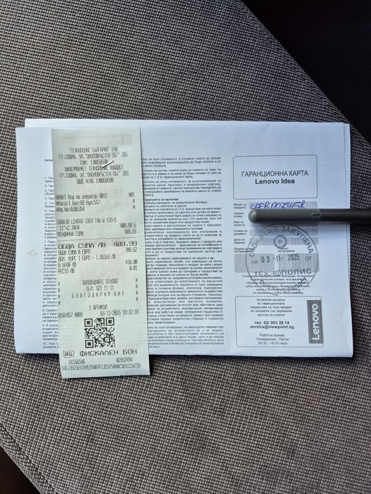 11 инча Таблет LENOVO IDEA TAB с оригинален кейс и писалка