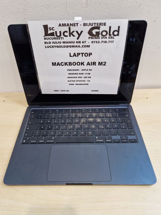 Laptop MacBook Air M2 8GB 256SSD fără Încărcător #35060