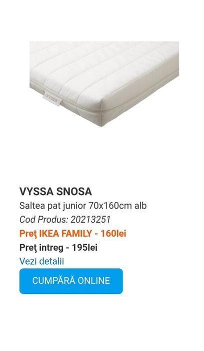 Pat ikea pentru copii