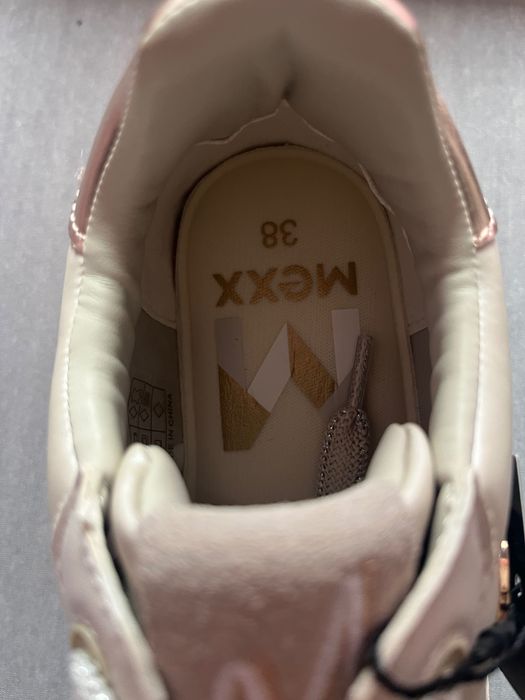 Сникърси естествена кожа и плат