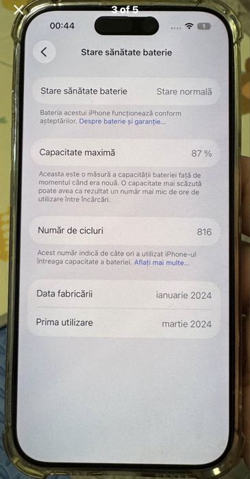 Iphone 15 PRO - White Titanium, impecabil