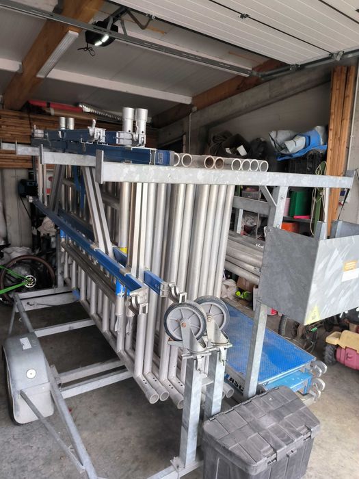 Schelă de aluminiu cu remorcă 10 metri