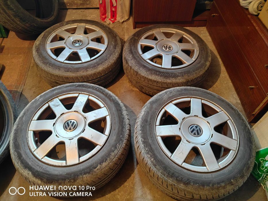 Оригинални джанти 15" 5х112 с гуми за Passat b5