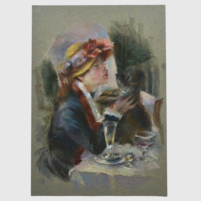 Картина пастелью.