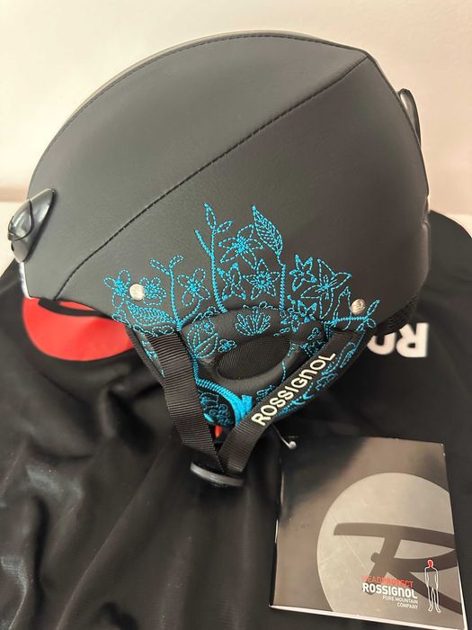 НОВА каска за ски / сноуборд Rossignol Toxic Fashion черна/тюркоазена