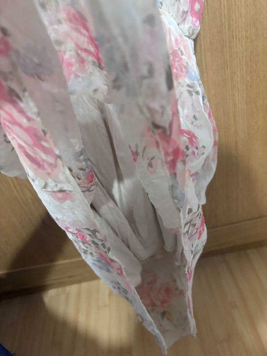 (1+1 подарък) RÜTZOU дизайнерска копринена туника рокля 36/S, винтидж + рокля подарък
