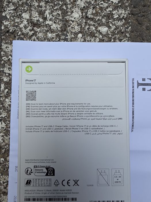 Iphone 17 256g Sigilat Factura Garantie 2ani Liber